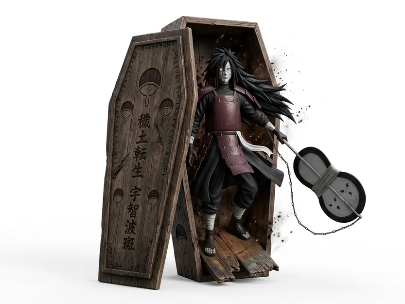 Mô hình 3D Madara Uchiha trong quan tài cực chất cho fan Naruto - Image 3