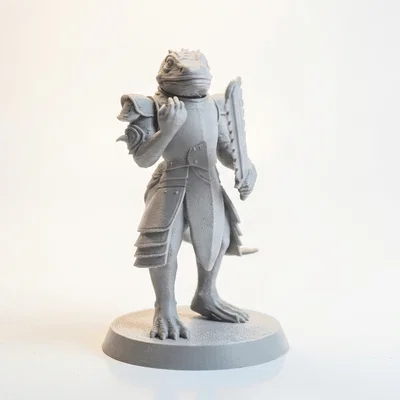 Mô hình chiến binh bò sát - Lizard Warrior Figurine Fantasy Miniature 3D Printable