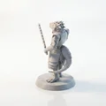 Mô hình chiến binh bò sát - Lizard Warrior Figurine Fantasy Miniature 3D Printable - Thumbnail 4