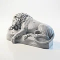 Mô hình 3D Sư tử Lucerne - Tượng điêu khắc động vật in 3D - Thumbnail 1