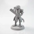 Mô hình chiến binh thằn lằn - Tượng Fantasy 3D có thể in - Thumbnail 1