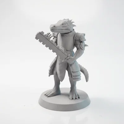 Mô hình chiến binh thằn lằn - Tượng Fantasy 3D có thể in