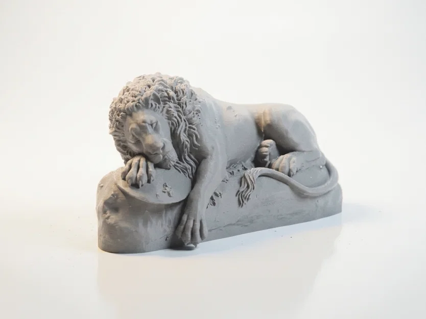 Mô hình 3D Sư tử Lucerne - Tượng điêu khắc động vật in 3D - Image 2