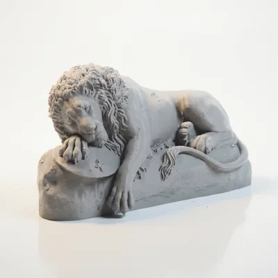 Mô hình 3D Sư tử Lucerne - Tượng điêu khắc động vật in 3D