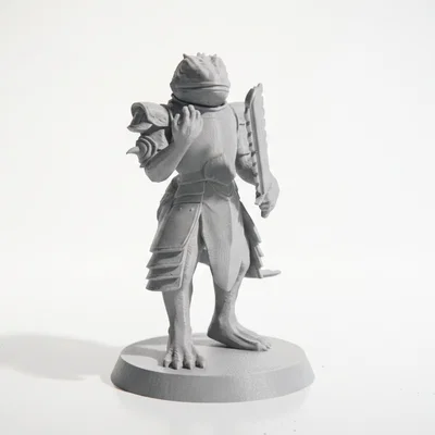 Mô hình chiến binh thằn lằn - Tượng Fantasy 3D có thể in