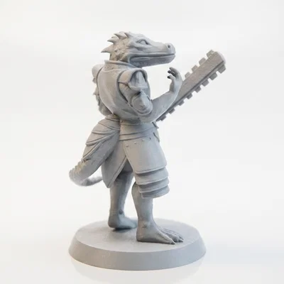 Mô hình chiến binh thằn lằn - Tượng Fantasy 3D có thể in