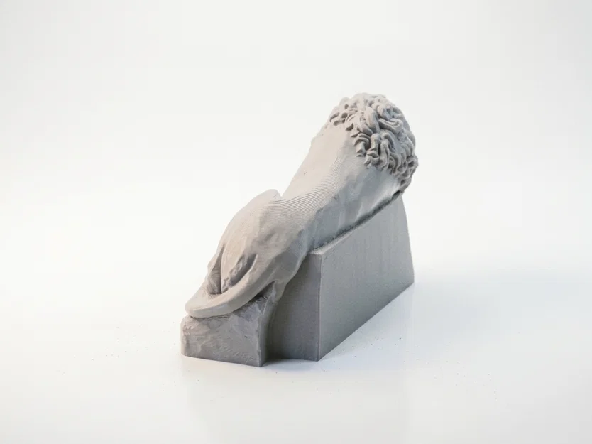 Mô hình 3D Sư tử Lucerne - Tượng điêu khắc động vật in 3D - Image 4