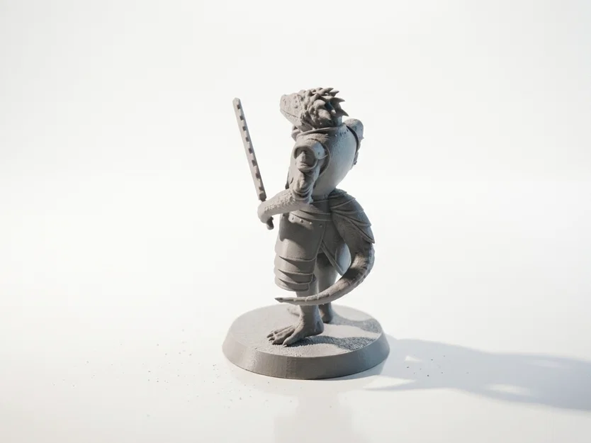 Mô hình chiến binh thằn lằn - Tượng Fantasy 3D có thể in - Image 4