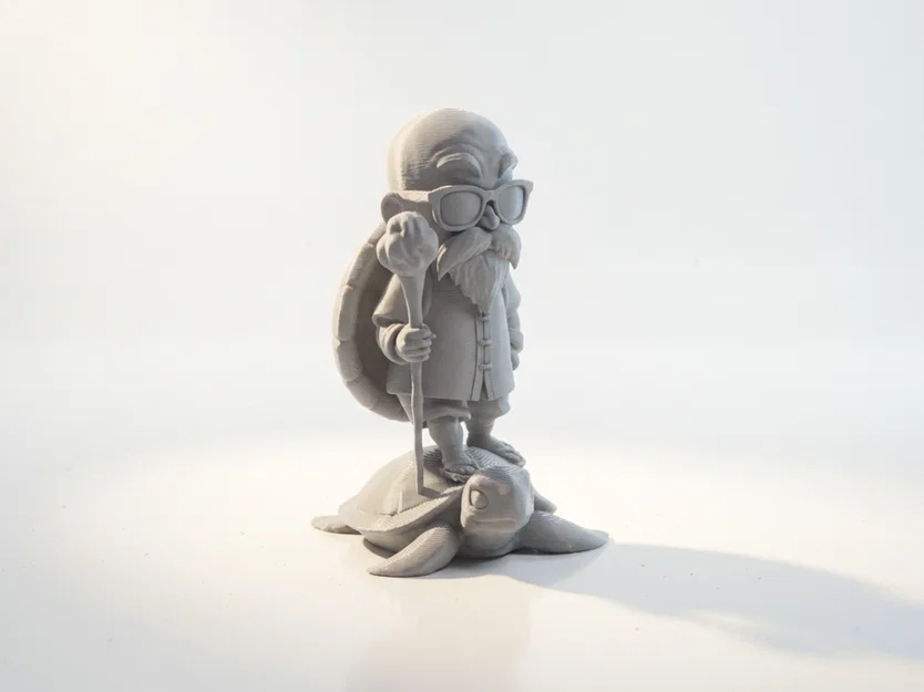 Mô hình 3D ông lão cưỡi rùa lướt sóng độc đáo - Image 1