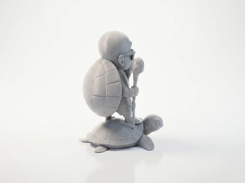 Mô hình 3D ông lão cưỡi rùa lướt sóng độc đáo - Image 2