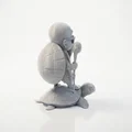 Mô hình 3D ông lão cưỡi rùa lướt sóng độc đáo - Thumbnail 2