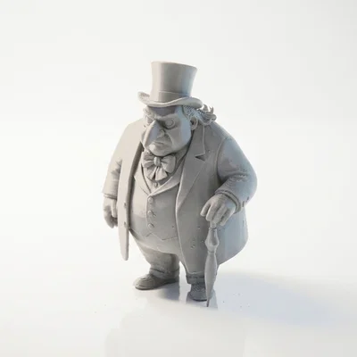 Mô hình 3D chú chim cánh cụt quý ông lịch lãm (3D Printable)