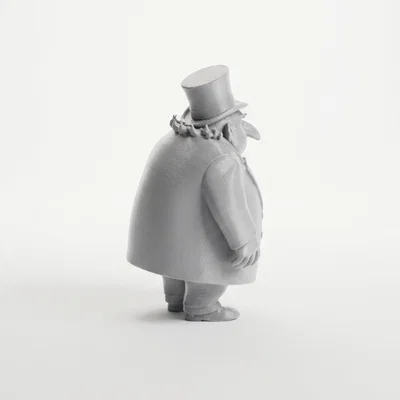 Mô hình 3D chú chim cánh cụt quý ông lịch lãm (3D Printable)