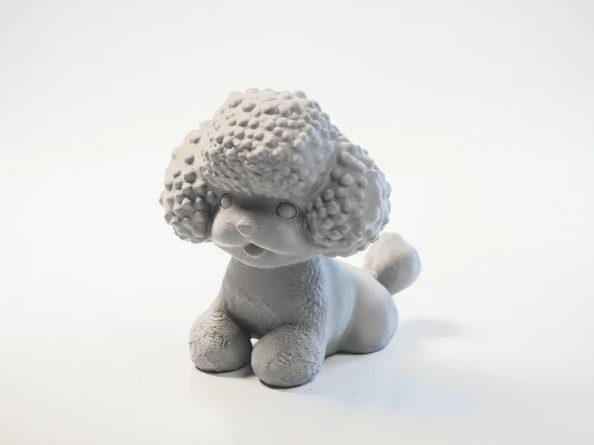 Mô hình tượng chó Poodle dễ thương cho máy in 3D - Image 1