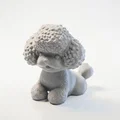 Mô hình tượng chó Poodle dễ thương cho máy in 3D - Thumbnail 1