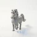 Mô hình tượng ngựa con 3D có thể in - Thumbnail 1