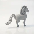 Mô hình tượng ngựa con 3D có thể in - Thumbnail 3
