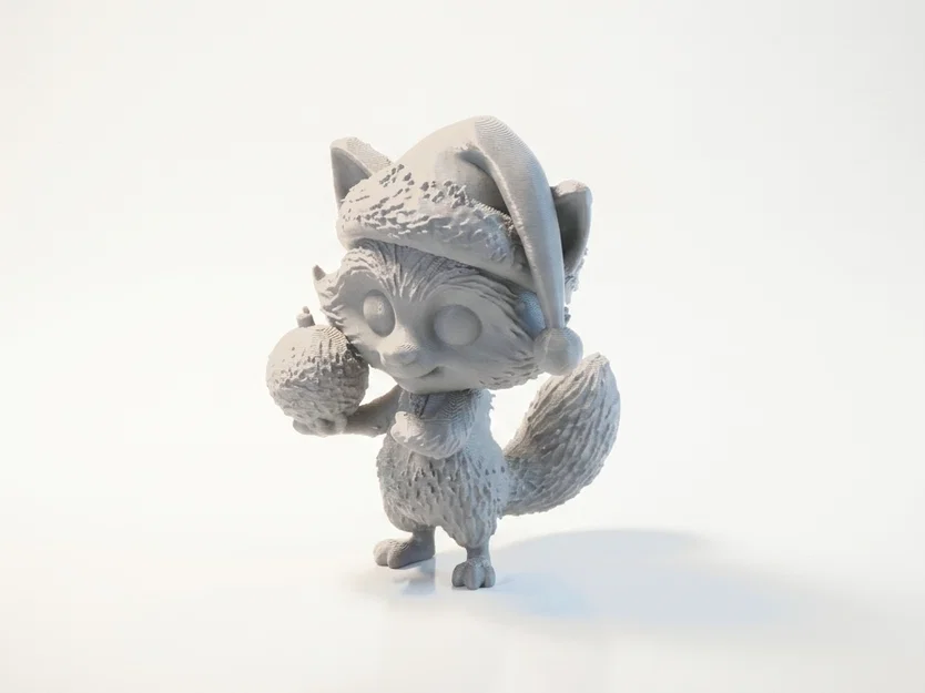 Mô hình Gấu Mèo (Raccoon) để bàn - File in 3D sưu tầm - Image 1