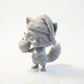 Mô hình Gấu Mèo (Raccoon) để bàn - File in 3D sưu tầm - Thumbnail 1