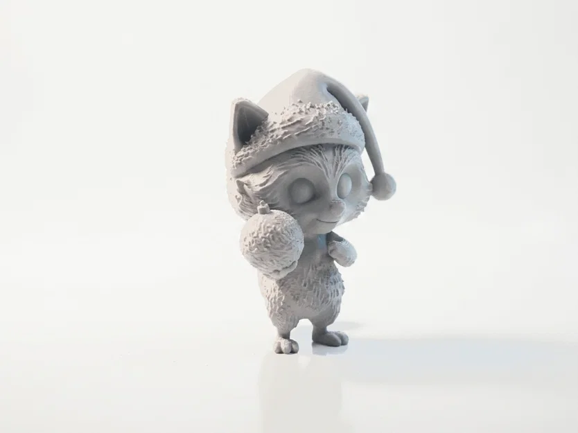 Mô hình Gấu Mèo (Raccoon) để bàn - File in 3D sưu tầm - Image 2