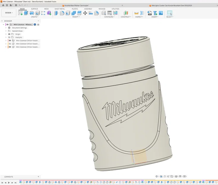 Mini Coleman Chiller Koozie - Chủ đề Milwaukee - Image 5