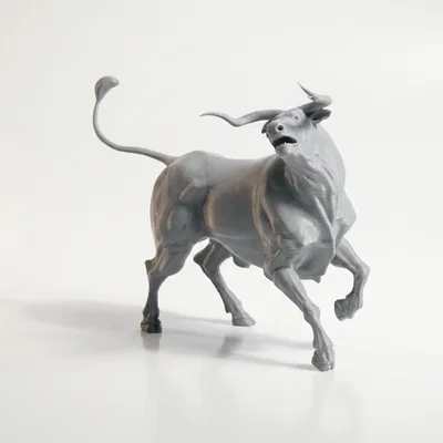 Mô Hình Tượng Bò Tót Raging Bull In 3D Độc Đáo