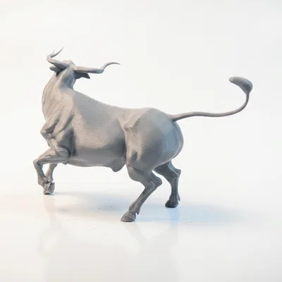 Mô Hình Tượng Bò Tót Raging Bull In 3D Độc Đáo