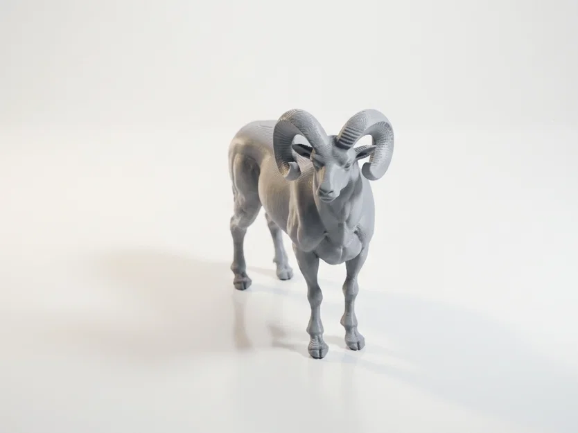 Mô Hình Tượng Cừu Đực In 3D Độc Đáo - Image 1