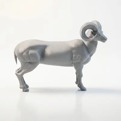 Mô Hình Tượng Cừu Đực In 3D Độc Đáo