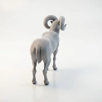 Mô Hình Tượng Cừu Đực In 3D Độc Đáo