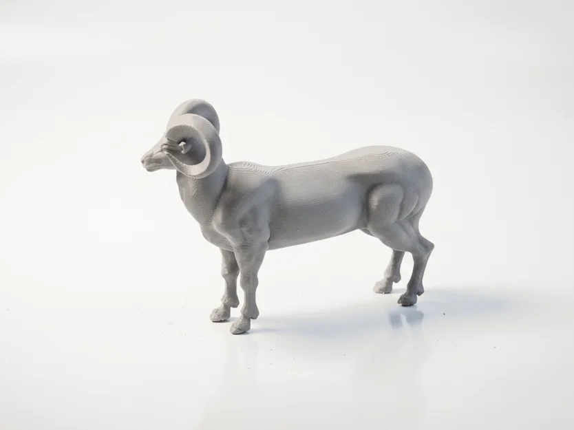 Mô Hình Tượng Cừu Đực In 3D Độc Đáo - Image 4