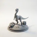 Mô hình tượng xương khủng long Raptor in 3D - Thumbnail 1
