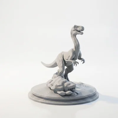 Mô hình tượng xương khủng long Raptor in 3D
