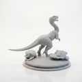 Mô hình tượng xương khủng long Raptor in 3D - Thumbnail 3