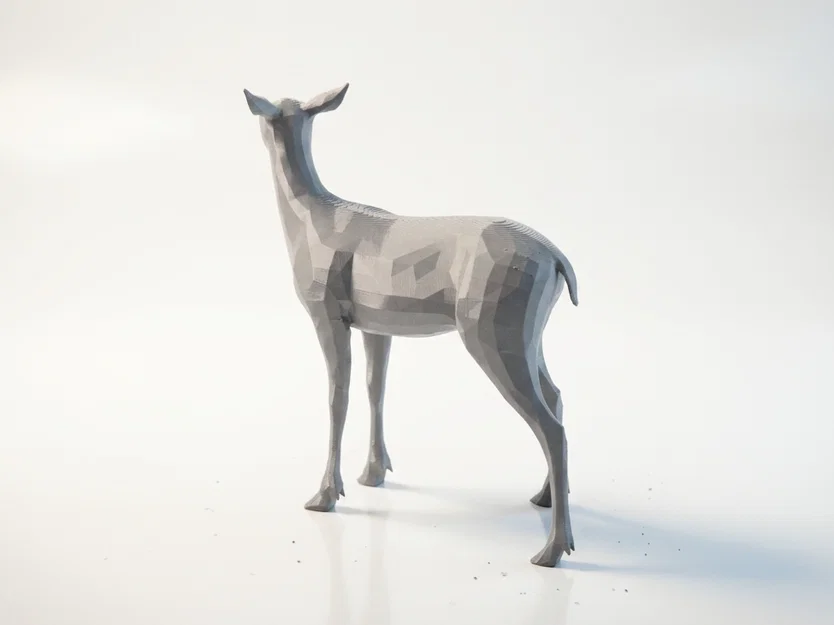 Mô hình tượng nai 3D chân thực, sắc nét - Image 1
