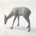 Mô hình hươu gặm cỏ chân thực in 3D (STL) - Thumbnail 1