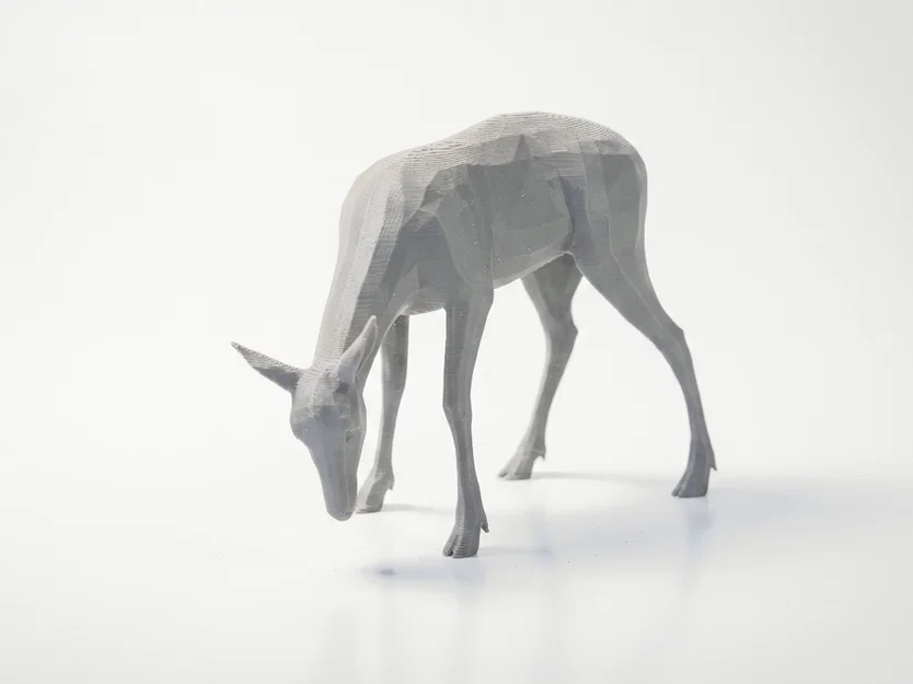 Mô hình hươu gặm cỏ chân thực in 3D (STL) - Image 2