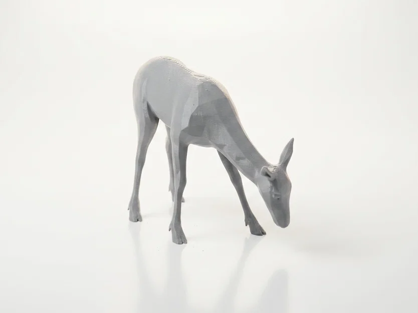 Mô hình hươu gặm cỏ chân thực in 3D (STL) - Image 3