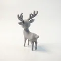 Mô hình tuần lộc 3D - Tượng trang trí động vật sưu tầm - Thumbnail 4