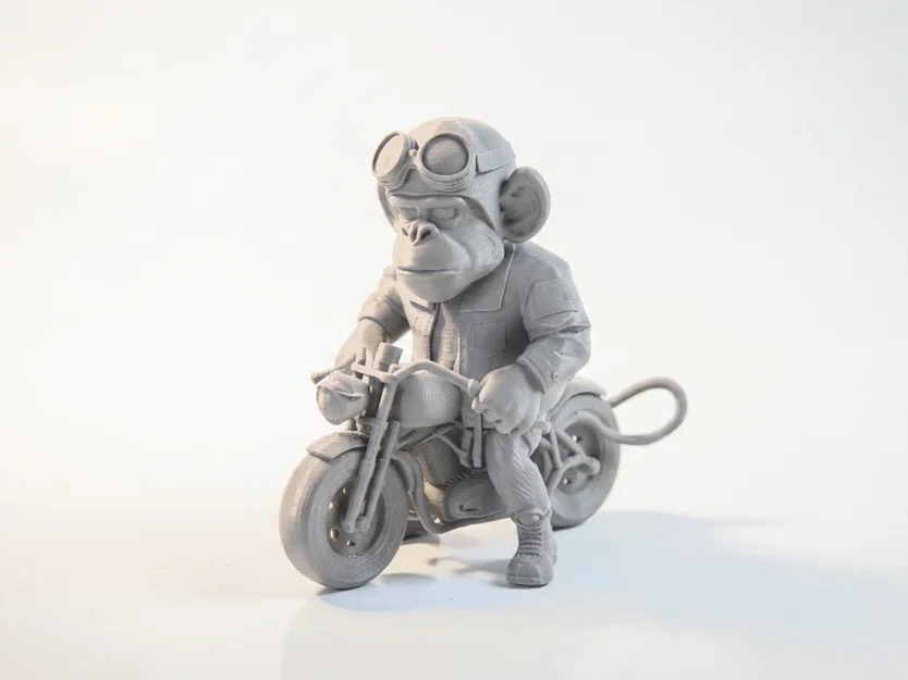 Mô hình Khỉ Biker Cực Chất - Tượng Động Vật Sưu Tầm In 3D - Image 1