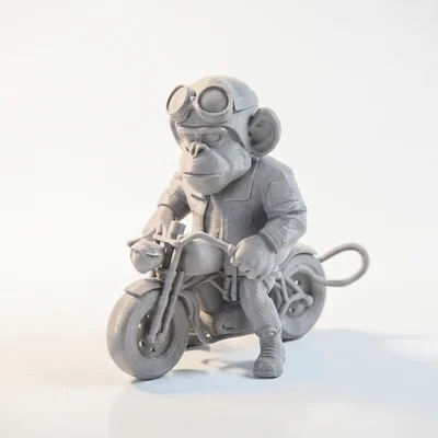 Mô hình Khỉ Biker Cực Chất - Tượng Động Vật Sưu Tầm In 3D