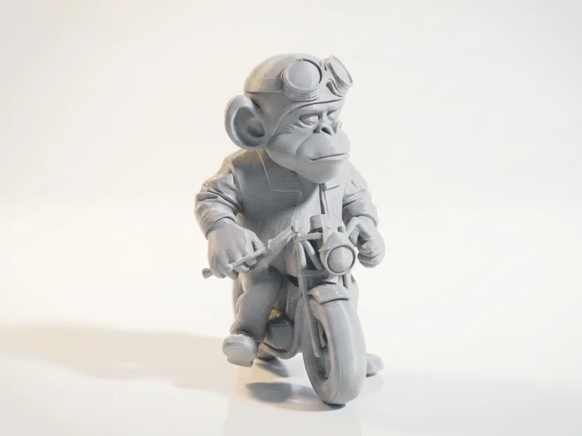 Mô hình Khỉ Biker Cực Chất - Tượng Động Vật Sưu Tầm In 3D - Image 2