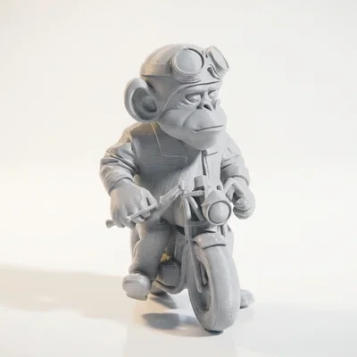 Mô hình Khỉ Biker Cực Chất - Tượng Động Vật Sưu Tầm In 3D