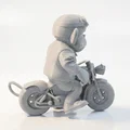 Mô hình Khỉ Biker Cực Chất - Tượng Động Vật Sưu Tầm In 3D - Thumbnail 3