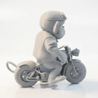 Mô hình Khỉ Biker Cực Chất - Tượng Động Vật Sưu Tầm In 3D