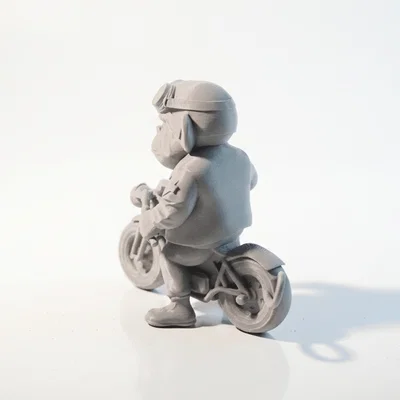 Mô hình Khỉ Biker Cực Chất - Tượng Động Vật Sưu Tầm In 3D