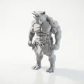 Mô hình chiến binh tê giác 3D (Rhino Man Warrior) - File in 3D giả tưởng - Thumbnail 1