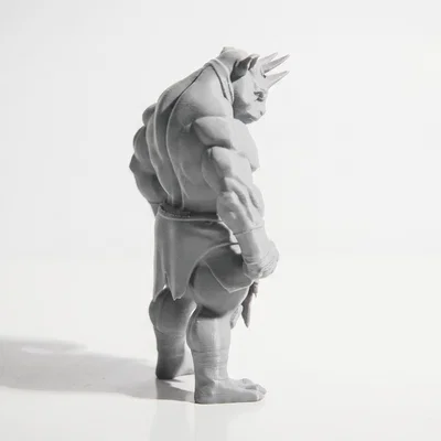 Mô hình chiến binh tê giác 3D (Rhino Man Warrior) - File in 3D giả tưởng