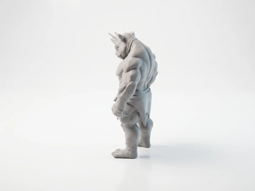 Mô hình chiến binh tê giác 3D (Rhino Man Warrior) - File in 3D giả tưởng - Image 4