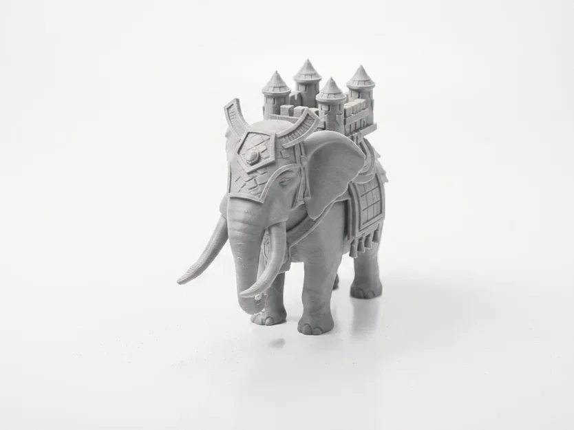 Mô hình Voi Hoàng Gia chở Lâu đài 3D - Royal Elephant Castle - Image 1